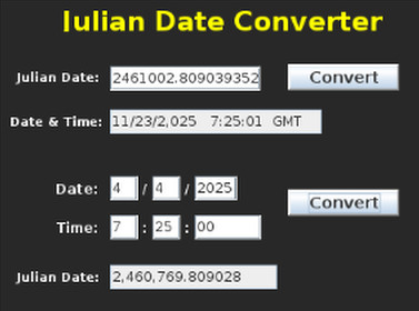 Orbit Tools: Julian Date Converter